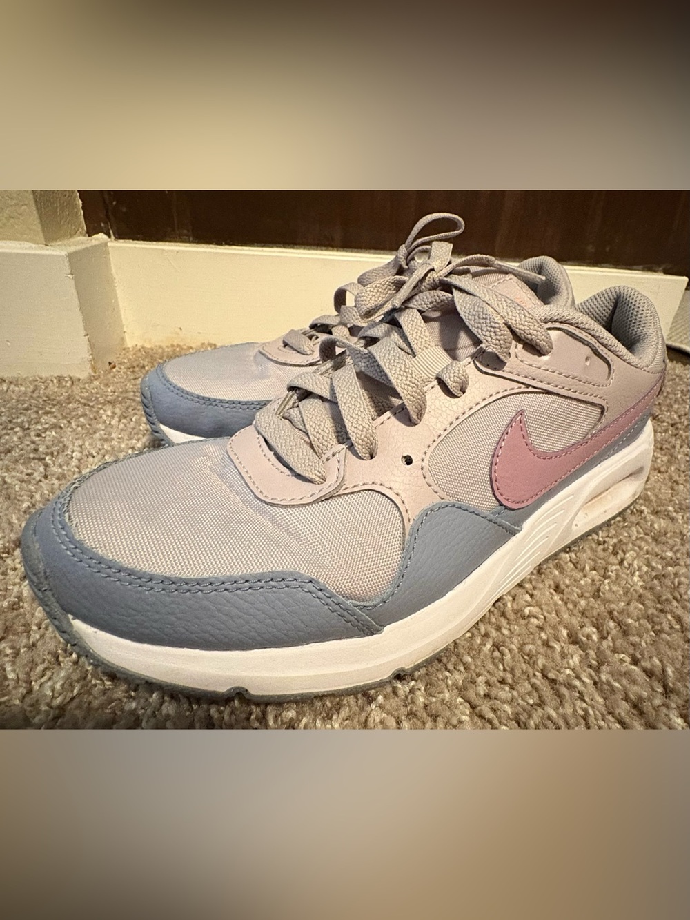 Nike Airmax SC Women's Gray and Pink Casual Sneakers